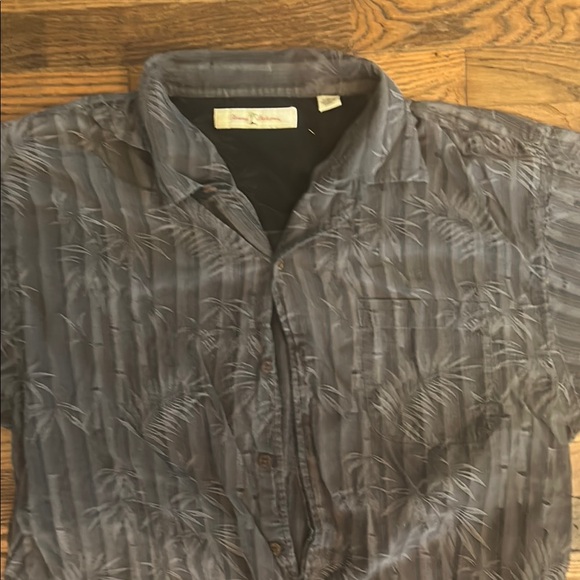 Tommy Bahama Gray Casual Button Down Shirt - Picture 4 of 9